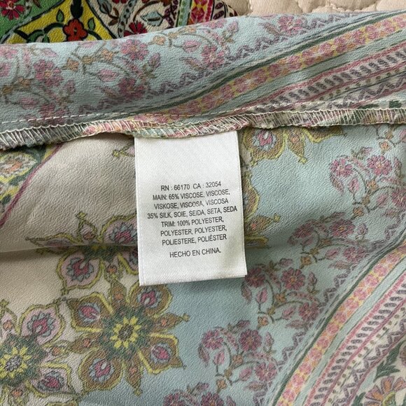 NWT ANTHROPOLOGIE Kachel Mixed Print Wrap Midi Dress - Assorted, Size 10 - Picture 6 of 11